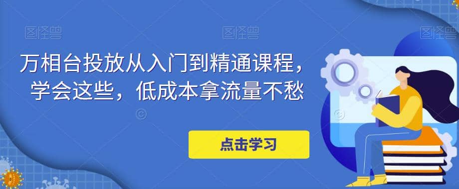 万相台投放·新手到精通课程，学会这些，低成本拿流量不愁-枫叶微课堂