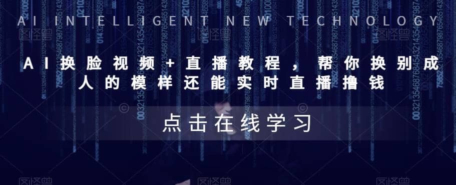 AI换脸视频+直播教程 帮你换成别人的模样还能实时直播撸钱 (教程+配套资料)-枫叶微课堂