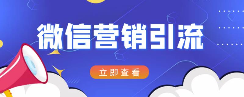 微信营销策划引流系列课程，每天引流100精准粉-枫叶微课堂