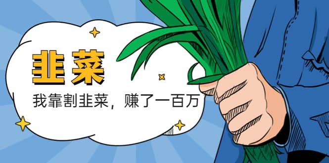 我靠割韭菜 赚了一百万-枫叶微课堂