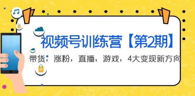 某收费培训：视频号训练营【第2期】带货，涨粉，直播，游戏，4大变现新方向-枫叶微课堂