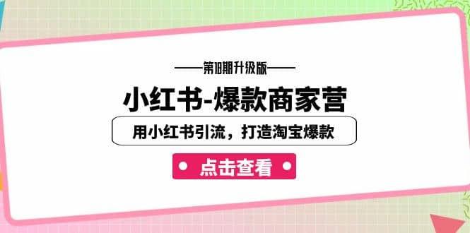 小红书-爆款商家营【第18期升级版】用小红书引流，打造淘宝爆款（16节课）-枫叶微课堂