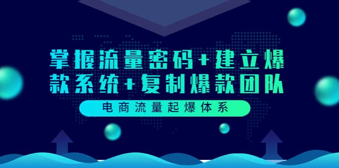 电商流量起爆体系：掌握流量密码+建立爆款系统+复制爆款团队（价值599）-枫叶微课堂