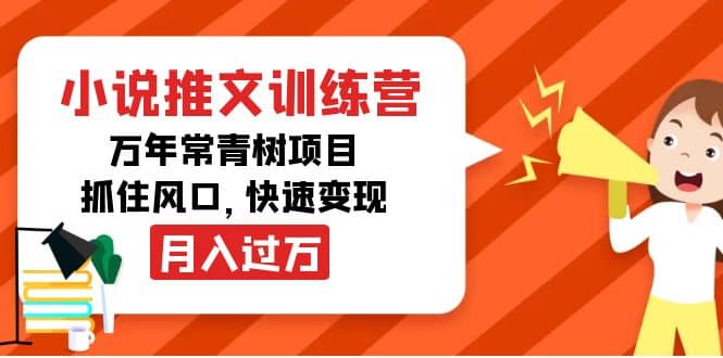 小说推文训练营，万年常青树项目，抓住风口-枫叶微课堂