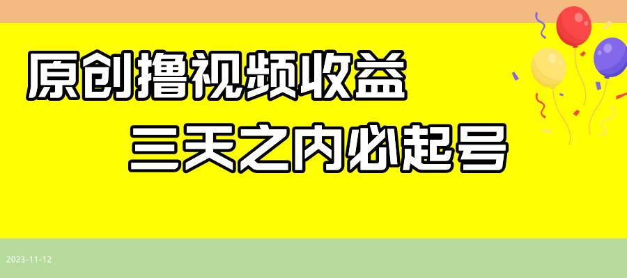 最新撸视频收益玩法，一天轻松200+-枫叶微课堂