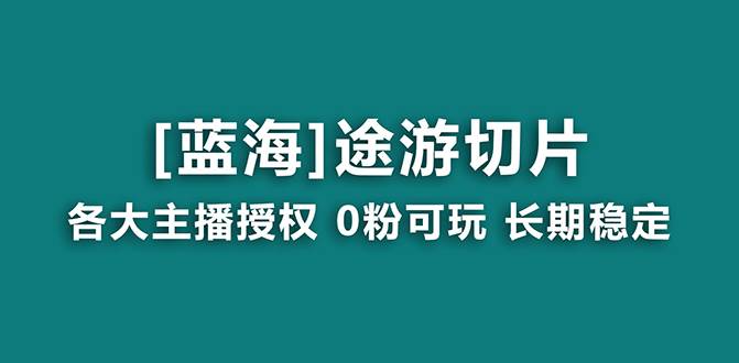 抖音途游切片，龙年第一个蓝海项目，提供授权和素材，长期稳定，月入过万-枫叶微课堂