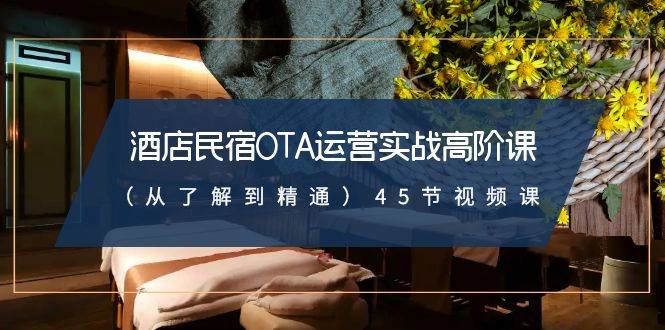 酒店民宿-OTA运营实战高阶课（从了解到精通）45节视频课-枫叶微课堂