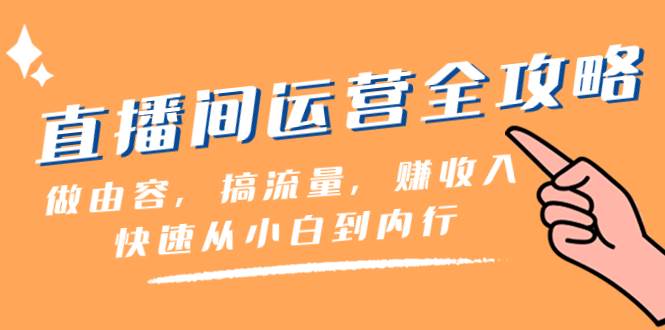 直播间-运营全攻略：做由容，搞流量，赚收入一快速从小白到内行（46节课）-枫叶微课堂