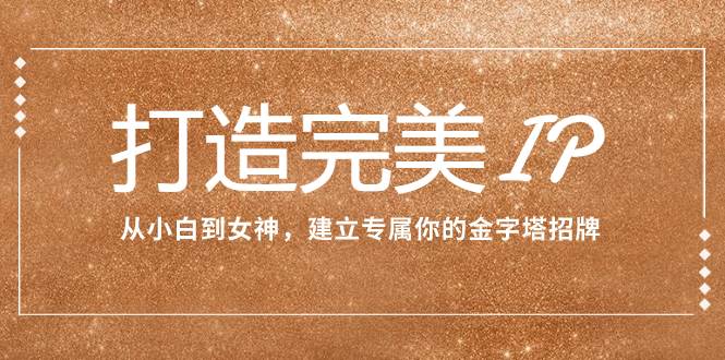 打造完美IP：从小白到女神，建立专属你的金字塔招牌（15节课）-枫叶微课堂