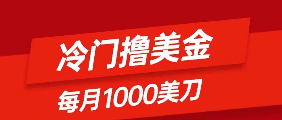 冷门撸美金项目：只需无脑发帖子，每月1000刀，小白轻松掌握-枫叶微课堂