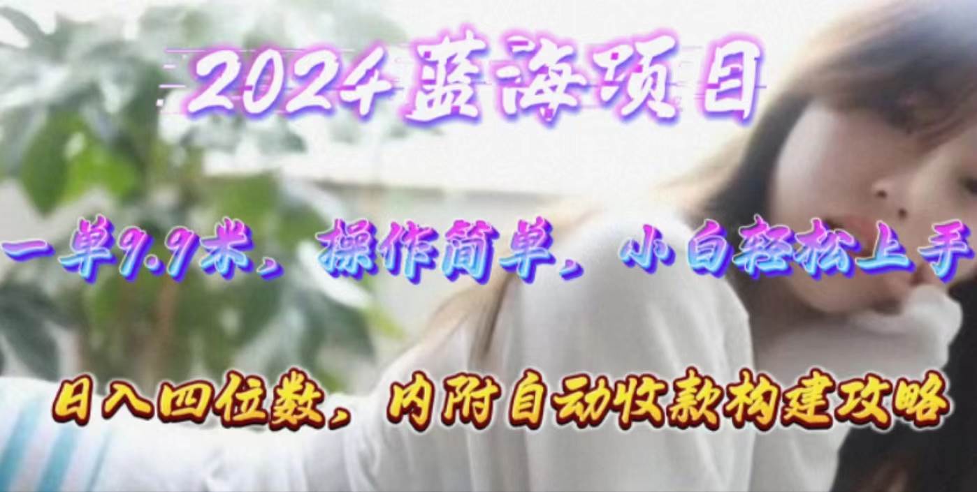 年轻群体的蓝海市场，1单9.9元，操作简单，小白轻松上手，日入四位数-枫叶微课堂