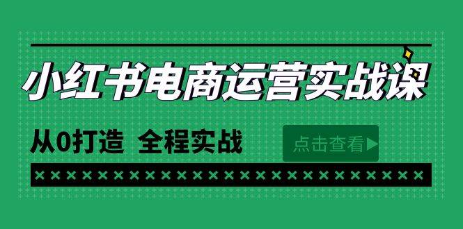 最新小红书·电商运营实战课，从0打造  全程实战（65节视频课）-枫叶微课堂