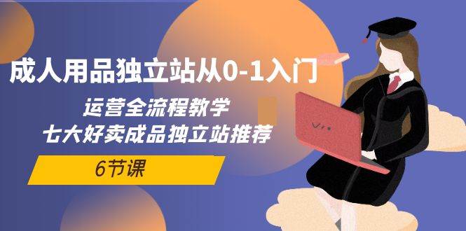 成人用品独立站从0-1入门，运营全流程教学，七大好卖成品独立站推荐-6节课-枫叶微课堂