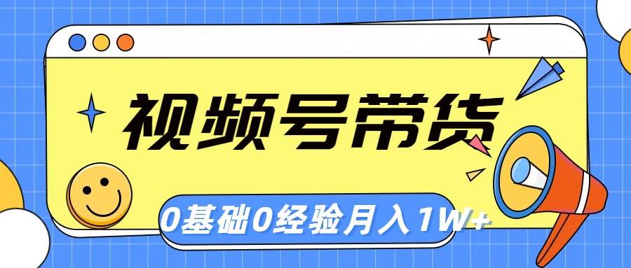 视频号轻创业带货，零基础，零经验，月入1w+-枫叶微课堂