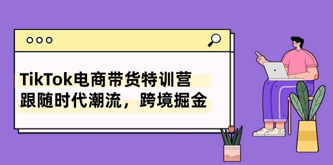 TikTok电商带货特训营，跟随时代潮流，跨境掘金（8节课）-枫叶微课堂