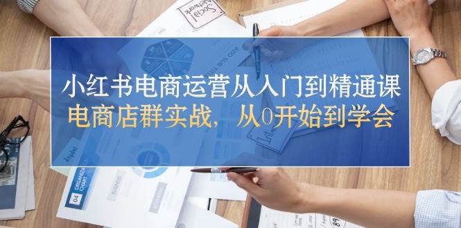 小红书电商运营从入门到精通课，电商店群实战，从0开始到学会-枫叶微课堂
