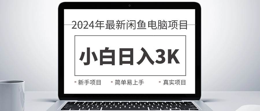 2024最新闲鱼卖电脑项目，新手小白日入3K+，最真实的项目教学-枫叶微课堂