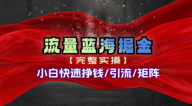 热门赛道掘金_小白快速入局挣钱，可矩阵【完整实操】-枫叶微课堂