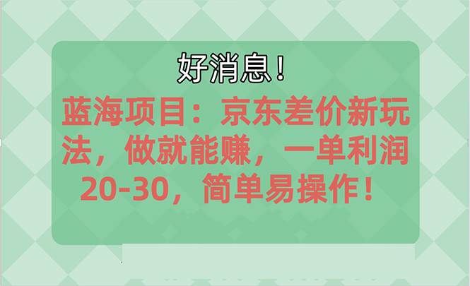 越早知道越能赚到钱的蓝海项目：京东大平台操作，一单利润20-30，简单…-枫叶微课堂