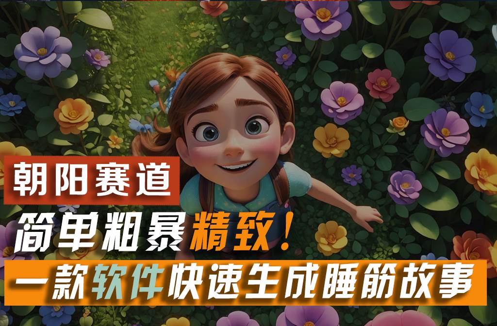 利用一款软件5分钟一条爆款睡前故事，简单粗暴精致！小白月入2w+-枫叶微课堂