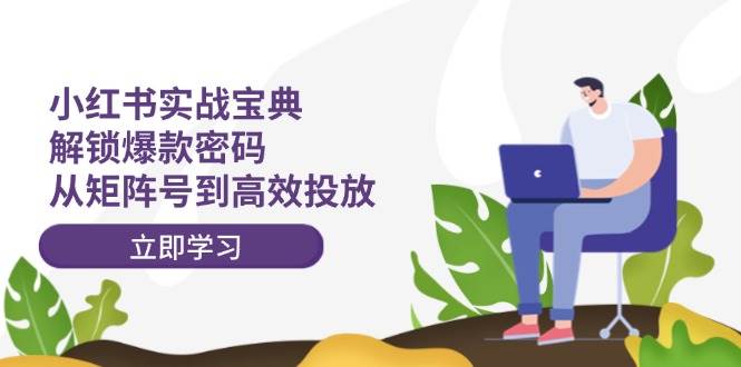 小红书实战宝典：解锁爆款密码，从矩阵号到高效投放-枫叶微课堂