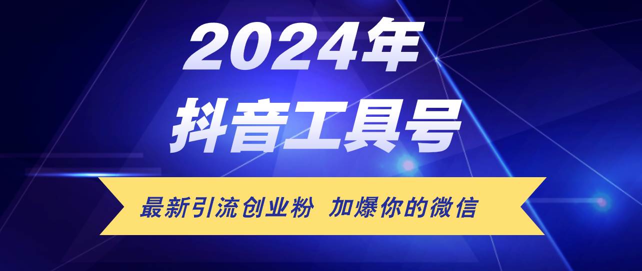 24年抖音最新工具号日引流300+创业粉，日入5000+-枫叶微课堂