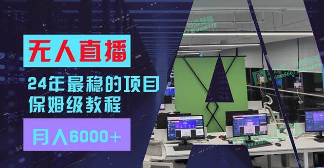图片[1]-24年最稳项目“无人直播”玩法，每月躺赚6000+，有手就会，新手福音-枫叶微课堂