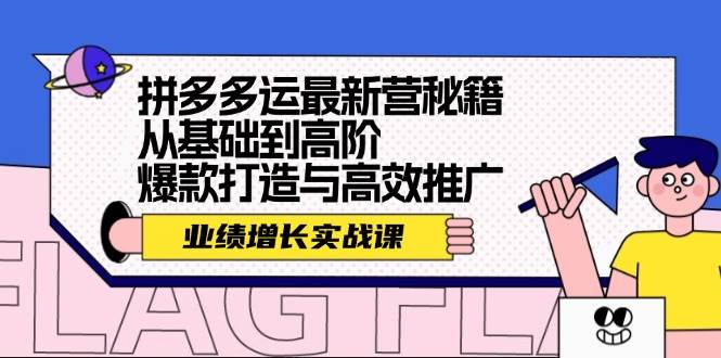 拼多多运最新营秘籍：业绩 增长实战课，从基础到高阶，爆款打造与高效推广-枫叶微课堂