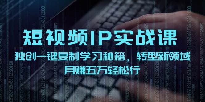 短视频 IP实战课，独创一键复制学习秘籍，转战新领域，月赚五万轻松行-枫叶微课堂
