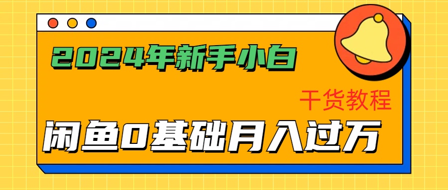 2024年新手小白如何通过闲鱼轻松月入过万-干货教程-枫叶微课堂