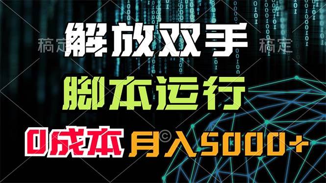 解放双手，脚本运行，0成本月入5000+-枫叶微课堂
