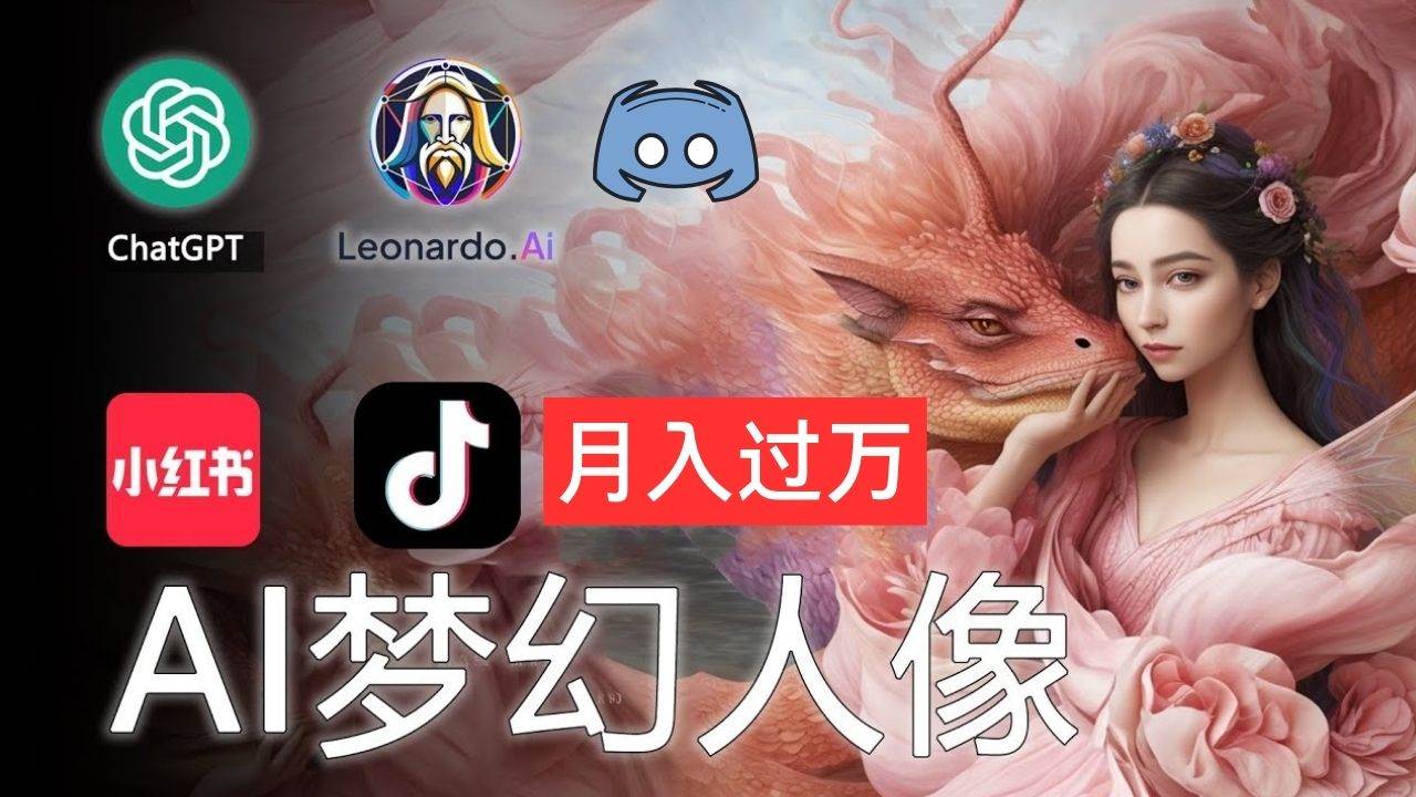AI摄影梦幻人像：零基础也能月入过万的秘密-枫叶微课堂