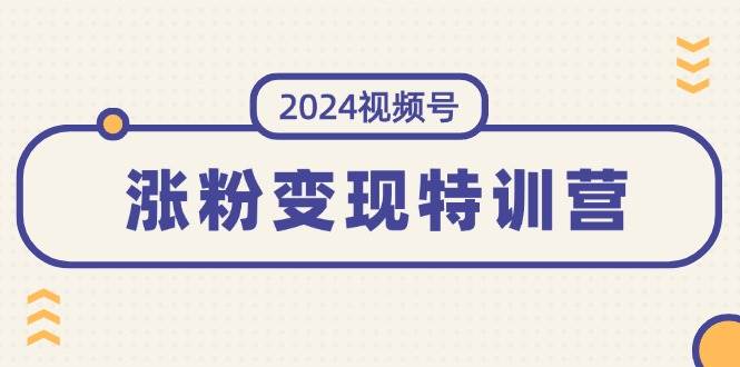 2024视频号-涨粉变现特训营：一站式打造稳定视频号涨粉变现模式（10节）-枫叶微课堂
