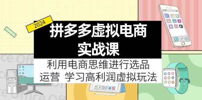 拼多多虚拟电商实战课：利用电商思维进行选品+运营，学习高利润虚拟玩法-枫叶微课堂