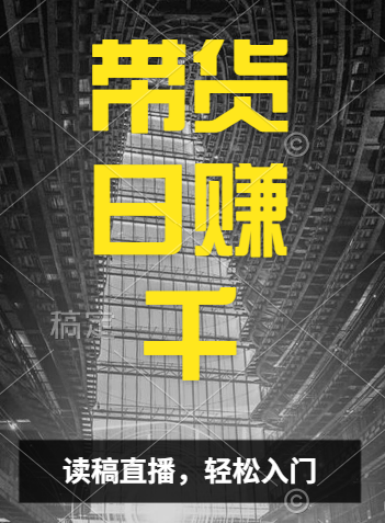 视频号技术直播带货， 会读稿就行，小白日入1000+-枫叶微课堂