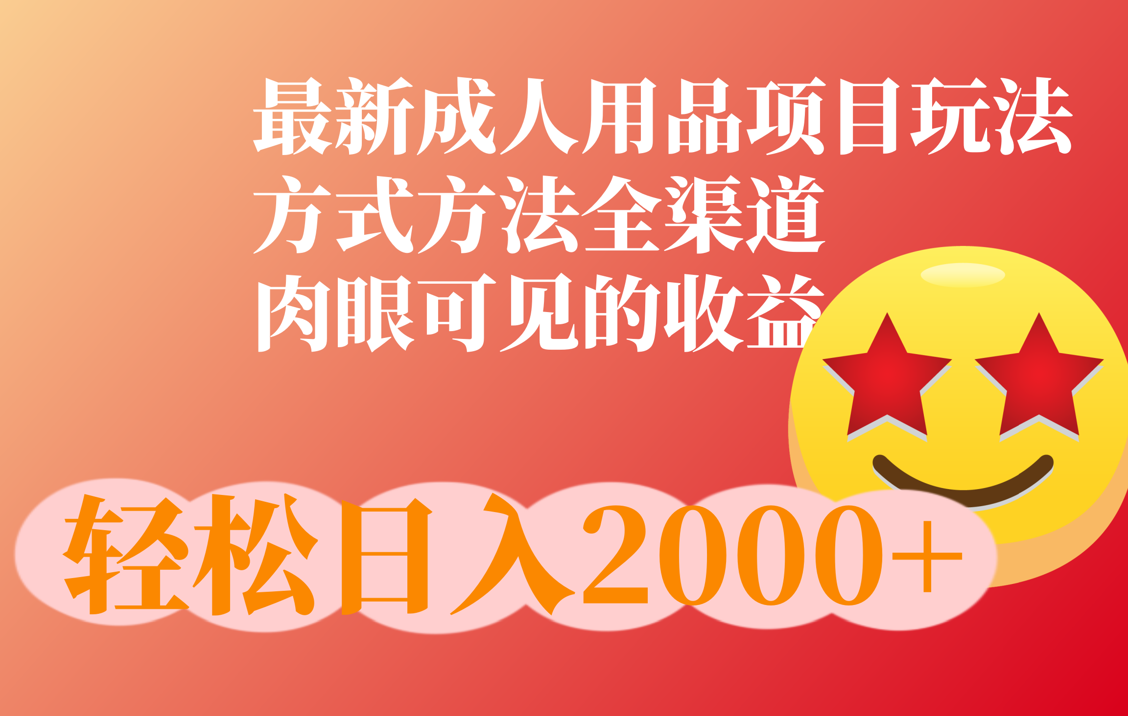 成人用品项目最新玩法，方式方法全渠道-枫叶微课堂