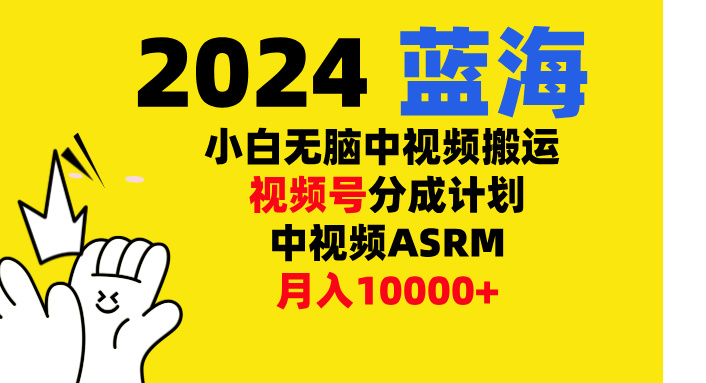 小白无脑复制-中视频视频号-分成计中视频ASRM-枫叶微课堂