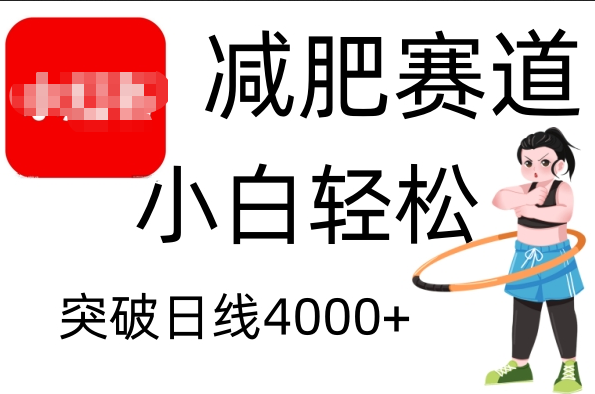 小红书减肥赛道，小白轻松日利润4000+-枫叶微课堂