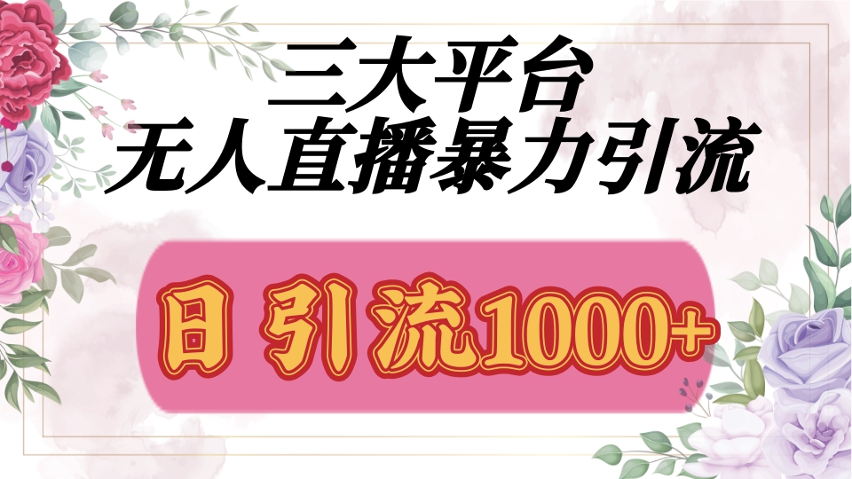 抖音，快手，视频号全平台通用，无人直播引流法，利用图片,模板,整套话术挂机全天支持矩阵操作，无限设备多开，超暴力引流，1000+高质量精准创业粉-枫叶微课堂