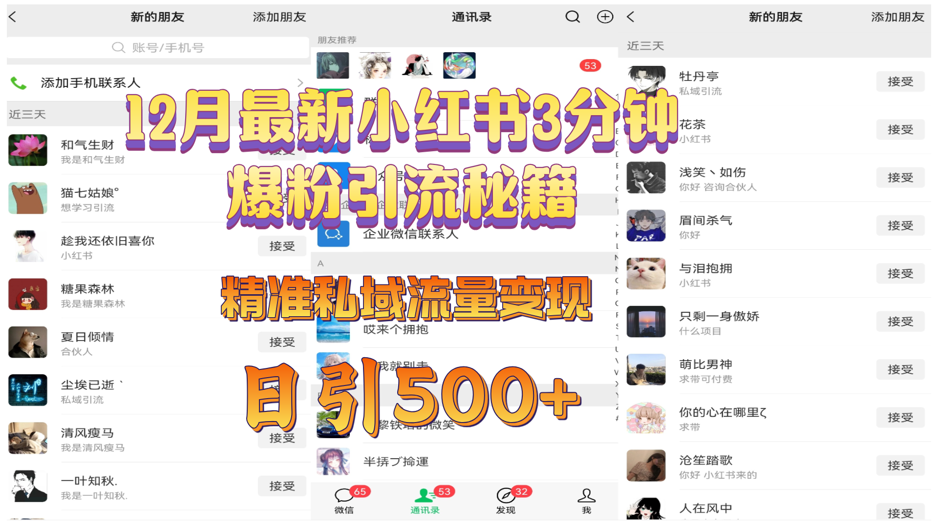 12月最新小红书3分钟爆粉引流秘籍，精准私域流量变现 日引500+-枫叶微课堂