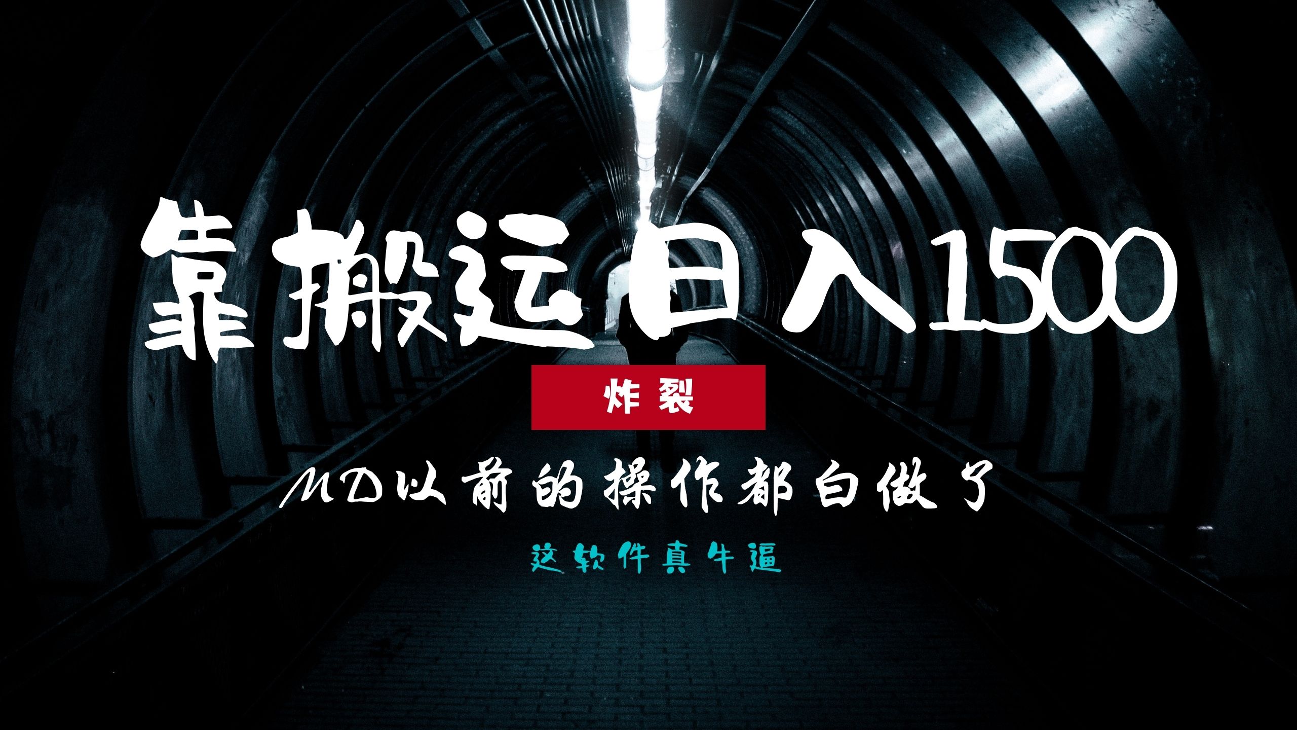 炸裂！0基础搬运也能批量日赚1500+，以前的操作都白做了！-枫叶微课堂