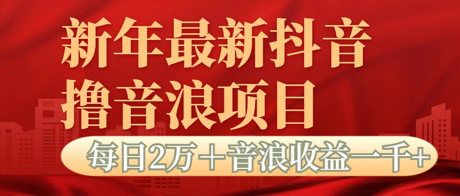 抖音音浪掘金项目每日2万＋音浪高收益1000＋-枫叶微课堂