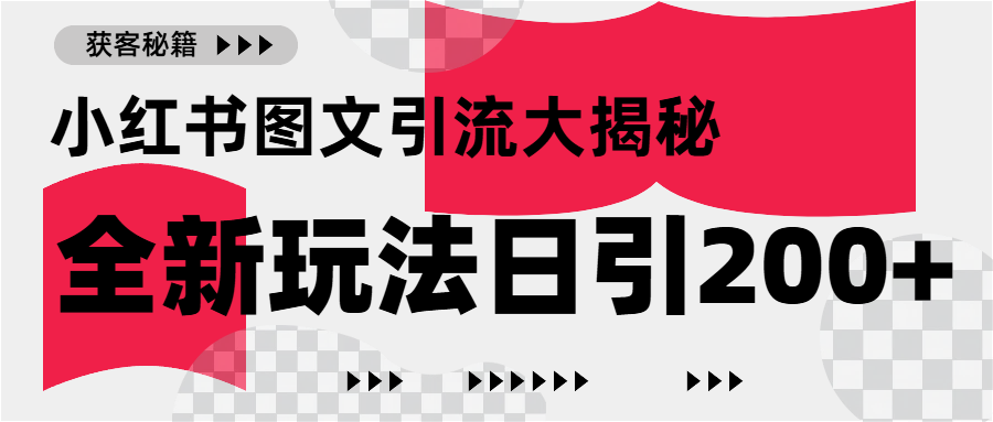 小红书图文引流，只需一张图片即可撬动百万流量，日引200+创业粉-枫叶微课堂
