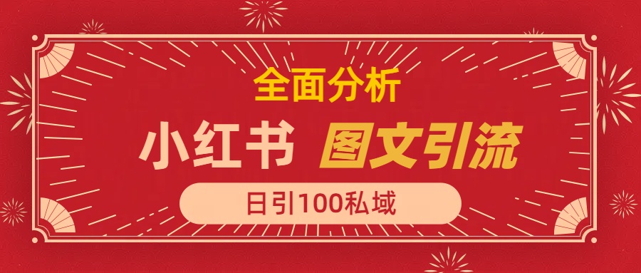 小红书图文引流，全面解析，日引100私域流量是怎样做到的-枫叶微课堂