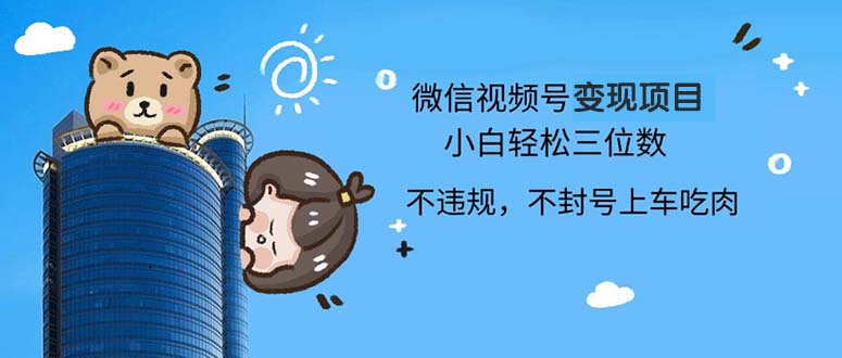 2024最新微信视频号变现项目，小白轻松月入四位数-枫叶微课堂